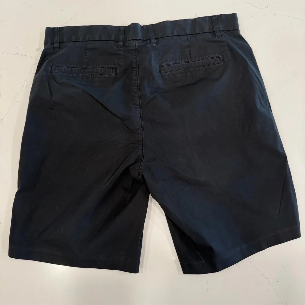 Everlane Men's Dark Navy Flat Front Shorts - 33
